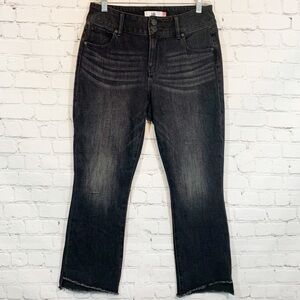 Cabi Jeans Hi Low Crop Jean Black